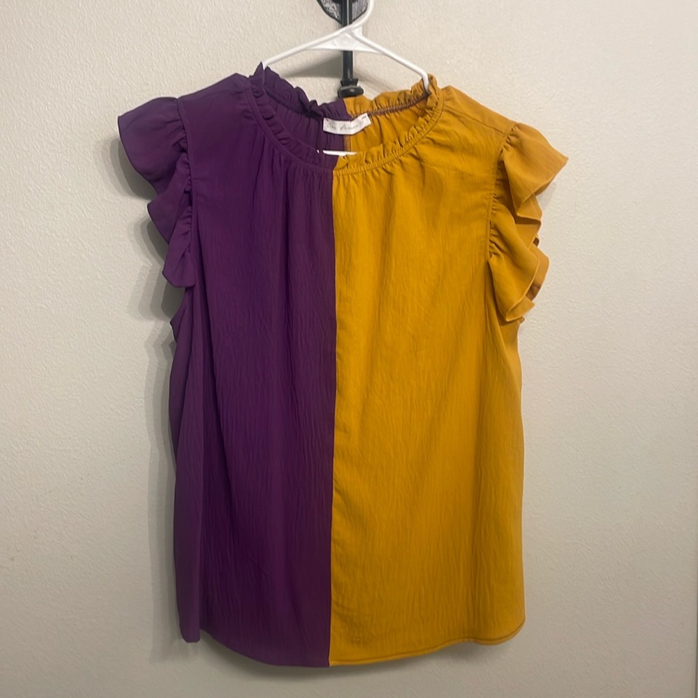 Purple and gold lsu shirt never worn